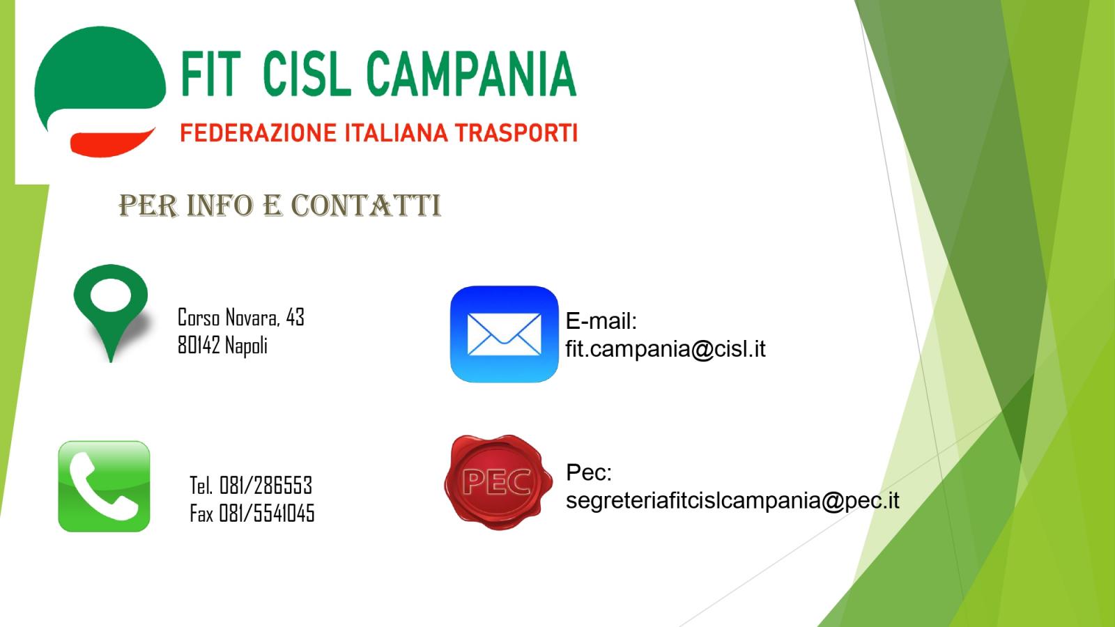 PER INFO E CONTATTI